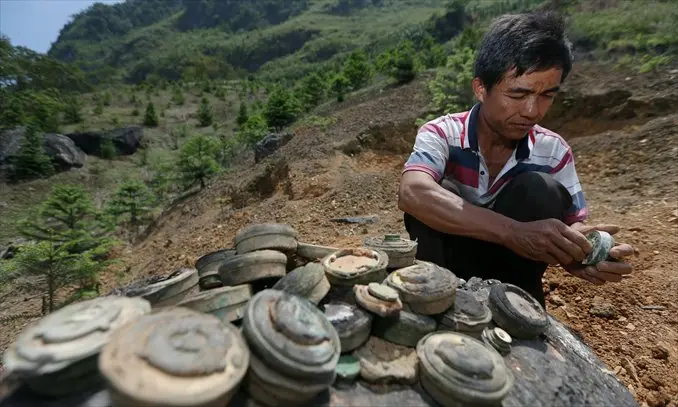 Sisa-sisa ranjau Perang Vietnam